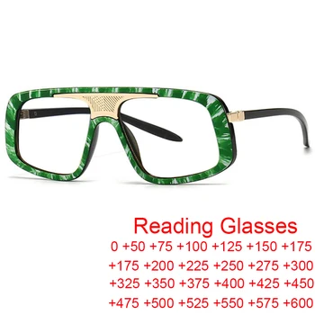 Реколта Прозрачни Зелени Очила за четене 