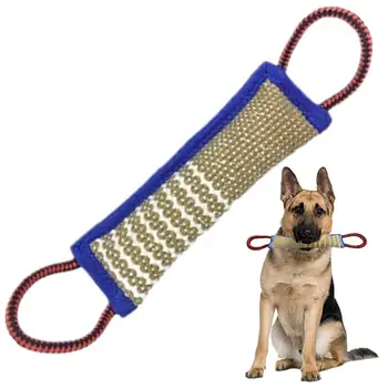 Здрава играчка за дресура на кучета Пръчка за ухапване от Куче Възглавница Играчка за малки кученца с дръжки на Голяма Интерактивна игра за дресура на кучета на детски играчки за Дъвчене
