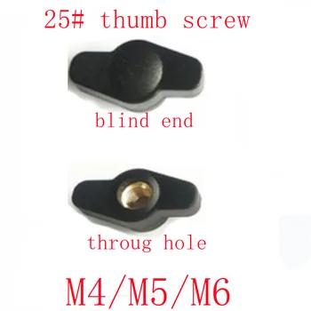 5 бр./лот M4 M5 M6 25 # t-образни Слива Бакелитовые Гайки за ръчно затягане, Черни Гайки за палеца, Зажимная дръжка, Ръчно гайка