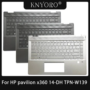 Клавиатура за лаптоп US/Thai/Latin За HP Pavilion x360 14-DH TPN-W139 Подмяна на Горния капак Подложки за ръце Горната Обвивка Лаптоп M35769-001