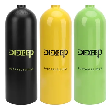 Бутилка за гмуркане DIDEEP обем 3 и 4 л, Малка бутилка за гмуркане, Преносим кислороден балон за гмуркане, разглеждане на забележителности, резервен източник на въздух