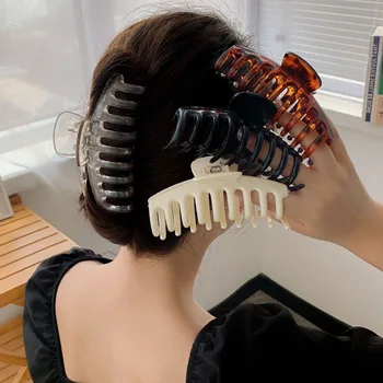 2023 Нови дамски много големи щипки за коса-Шнола във формата на раци Нокти за коса във формата на конска опашка Скоба за баня с Модни Аксесоари за коса Подарък шапки