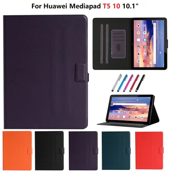 Тънък твърд калъф Huawei T5 10 Case Business Fundas За Huawei MediaPad T5 Cover Tab 10 1 Case AGS2-W09/AGS2-L03/AGS2-W19