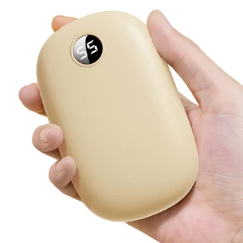 Преносима Топло За Ръце с USB Зареждане Преносим Мобилен Източник на Захранване 2-в-1 Коледен Подарък Електрически филтър За Вода Акумулаторна батерия