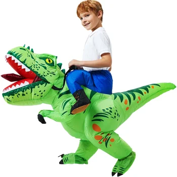 Детски надуваем костюм динозавър Тираннозавра, детски аниме-Пурим, Halloween, Коледно парти, костюми за cosplay, костюми за момчета и момичета