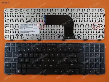 SP Клавиатура за лаптоп HP на разстояние hp pavilion dv6-7000 в лъскава рамка в черен цвят