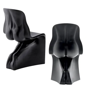 Пластмасови трапезни столове в скандинавски стил с облегалка, улични дизайнерски трапезни столове за отдих и почивка, ергономични мебели за хотел Moveis Para Casa YX50DC
