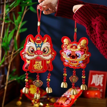Подвесное украса на китайската Нова година, Подвесное украса на Годината на Китайския Дракон, празникът на Пролетта, стенен декор с тях Фу, подарък за деца