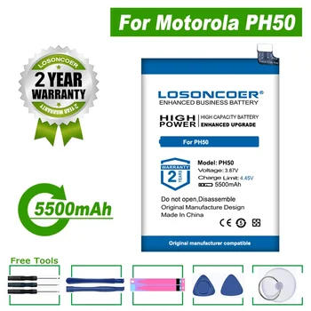 Батерия LOSONCOER 5500 ма батерия За Мобилен Телефон Motorola MOTO G23 XT-2333-1 PH50
