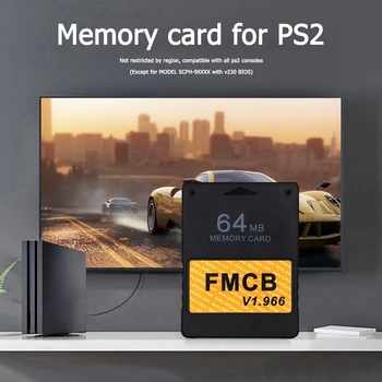 8/16/32/64 MB Безплатна карта с памет McBoot v1.966 Модул разширена памет карти за Sony PS2 FMCB Playstation Game Data Stick Аксесоари