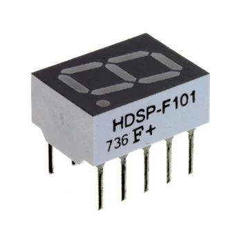 50шт HDSP-F101 Червен 0,4-инчов 7-Сегментен led дисплей, Цифров клиенти модул, Общ анод, 10 контакти