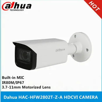 Dahua HAC-HFW2802T-Z-A 8-мегапикселов IR80M Starlight с двигател увеличение с 3.7-11 мм, с вграден микрофон, Камера HDCVI с възможност за превключване на HD/SD
