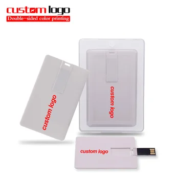 бели пръчки за кредитни карти memory stick подарък с логото на фирмата за печат на снимки по поръчка 4G 8G 16GB 32GB usb 2.0 флаш памет 64GB карта