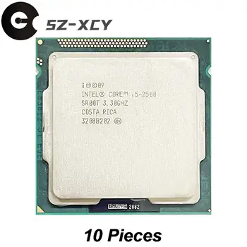 10 бр./лот Intel Core i5-2500 i5 2500 3,3 Ghz Четириядрен процесор с четири нишки 6M 95W LGA 1155