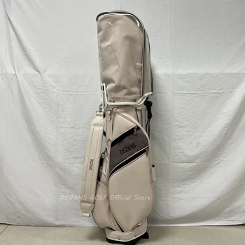 Голф чанта от изкуствена кожа цвят каки, водоустойчив модерна професионална чанта за голф, голф чанта, чанта за голф