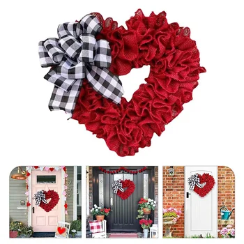 Венец за Св. Валентин, Цвете на сърцето, Подвесная Венец, Фестивал, Окачване на входната врата