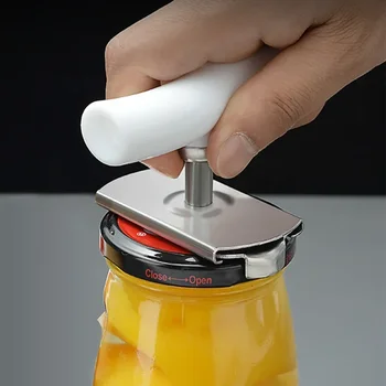 Инструменти за отваряне на консерви, Кутията, е Просто устройство, Ръчно Отварачка за консерви, Регулируема капачка от неръждаема стомана, Откручивающиеся на 1-3,7 инча, Кухненски