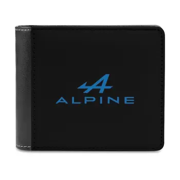 Дизайнът на колата Alpine Мъжки портфейл за почивка и пътуване, леки преносими портфейли, Кратък мъжки портфейл Alpine, защото Синьо Черен