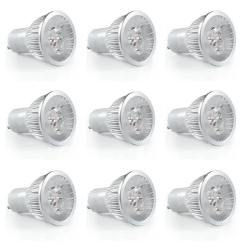 Светеща led лампа MR16 GU10 AC 220V, DC 12V Bombillas LED Лампа за Прожектор LED точка на осветителни тела с мощност 9 W И 12 W 15 W