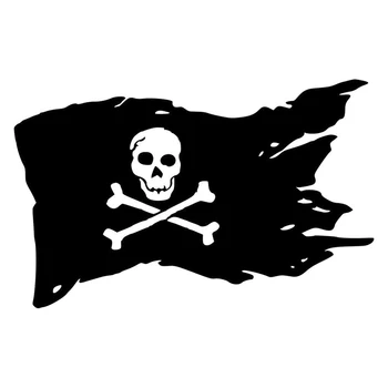 22003 # Пиратски флаг Забавно автомобили стикер vinyl стикер авто Стикери за бронята на автомобила, прозорци, украса кола
