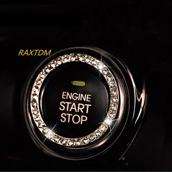 Ключодържател запалване Crystal Car Engine Start Stop за Peugeot RCZ 206 207 208 301 307 308 406 407 408 508 2008-008