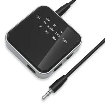 2 в 1 Bluetooth-съвместими аудиоприемник-предавател 5.2, безжичен адаптер Rca конектор 3.5 мм, безжичен приемник-предавател за кола