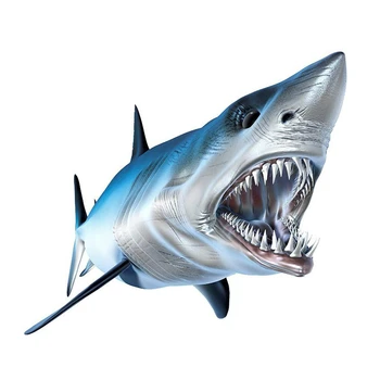 Гореща интересна Риба 3D Акула Автомобили Стикер Мотоциклетни Етикети Винил Броня KK Водоустойчиви Стикери от PVC 11см * 10см