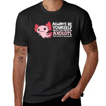 Нов i axolotl questions детски костюм аксолотля, забавна тениска, тениски, реколта дрехи, корейската мода, тениски с къс ръкав, мъжки