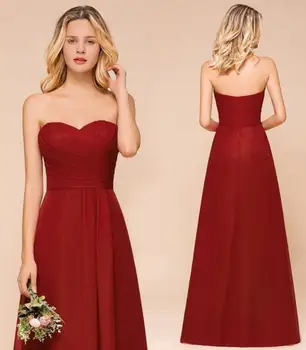 Червени абитуриентски рокли без презрамки и дължина до пода, вечерна рокля vestidos de noche Robes De soir ©e ÙØ3Ø§ØªÙŠÙ Ø§ÙØ3ÙØ±Ø
