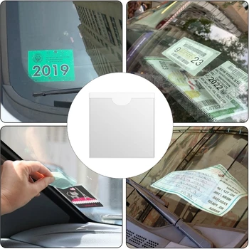 Притежателят на разрешение за Предното Стъкло на Автомобила Квадратни Притежателите на Разрешения за паркиране, за Бездействие, Бейджей, Паспорти, Притежатели на билети и Банкноти от 100 мм