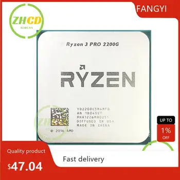 AMD За Ryzen 3 2200G R3 2200G 3,5 Ghz четириядрен четырехпоточный процесор YD2200C5M4MFB Socket AM4