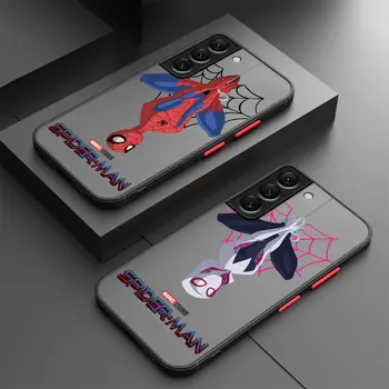 Мек калъф за Samsung Galaxy S23 Ultra S22 5G S10 Lite S21 Plus S9 S10 S20 FE Super Hero Marvels Venom Spider-Man Capa Cover