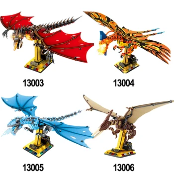 13003 13004 13005 на 13 006 Пъзел Градивен елемент Фигурки серия Dragon Творческа колекция от детски играчки