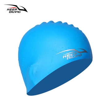 Высокоэластичная силиконова шапка за плуване свободен размер за мъже и жени, непромокаеми шапки за плуване, за аксесоари за плуване