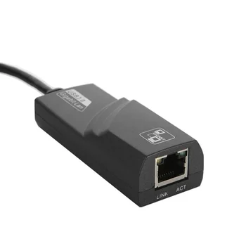 Адаптер USB 3.0, Gigabit Ethernet от USB преди RJ-45 Lan (1000 Mbps) Жичен мрежова карта за преносим КОМПЮТЪР с Windows XP 7/8/10