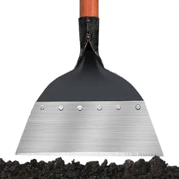 Многофункционална лопатка за почистване на градината на открито, Стоманена Плоска лопата лед, аксесоари за изкореняването земеделските площи, Инструмент за изкореняването на растения