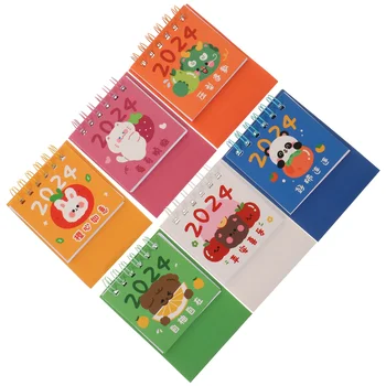 Мини настолен календар, Малки календарики на тема заек, Очарователна книжен миникартинка на месец за един студент в офиса