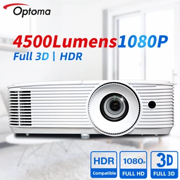 Проектор Optoma 1080P Full HD DLP Професионален HDR-проектор 4500 лумена Blu-ray 3D проектор за домашно кино EH412