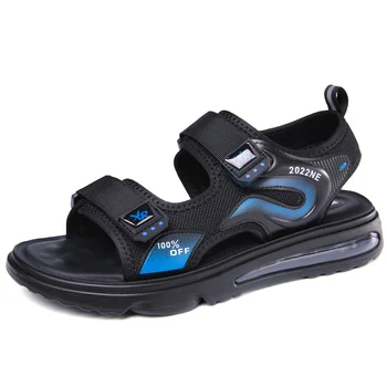 Мъжки летни ежедневни дишащи нескользящие сандали, мъжки градинска хладно бързосъхнеща водоустойчив износостойкая мека плажни обувки