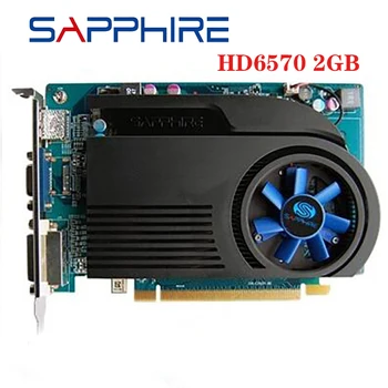 Видеокартата SAPPHIRE HD 6570 2GB GDDR3 За Видеокартата AMD GPU Radeon HD6570 Офис Компютър За Карта AMD HDMI се Използва Оригиналът