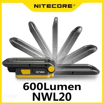 Мултифункционална лампа NITECORE NWL20 на 600 лумена с батерия с капацитет 5000 mah