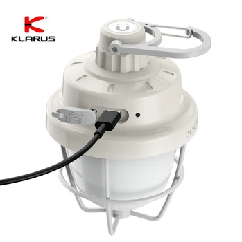 Klarus CL3 Открит Походный фенер Сверхдальний Нощен пазар Мини Преносим Ретро Led фенер за палатка-Бял