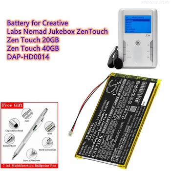 Батерия играч 1700 ма DAA-BA0004, BA20603R79901 за Creative DAP-HD0014, музикален автомат Labs Nomad ZenTouch, Zen Touch 20 GB, 40 GB