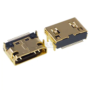 10 бр./лот Позлатен конектор HDMI-изход 19Pin Конектор MINI HDMI Порт за предаване на данни