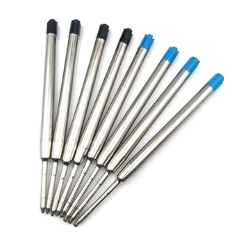 10 бр. пълнители за метални химикалки, сменяеми пълнители черни, пълнители за химикалки средна дебелина 1 мм, пълнители за химикалки