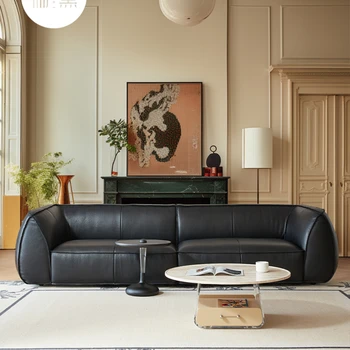Ретро хол, Голяма Черна Крава, оригинален висококачествен диван