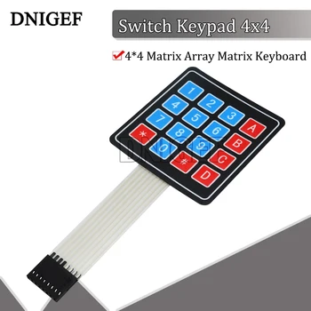 DNIGEF Нова 16-ключ клавиатура клавиатура с мембранным ключ 4 * 4 4x4 4 * 4 Matrix Array Matrix Keyboard