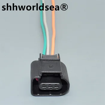 shhworldsea 3-пинов конектор 1,5 мм 8K0973703 водоустойчив конектор автоматичен 8K0 973 703 кабел сензор за налягането Херметичен конектор