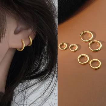 Нови минималистичные нитове за уши, модни обеци, дамско кръгъл пръстен във формата на ушния кости в подарък