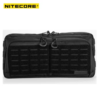 NITECORE NEB20 6-литров ЕКСКУРЗИОННА чанта за пътуване на открито, черна чанта през рамо, водоустойчив спортна чанта, многофункционална система с Molle